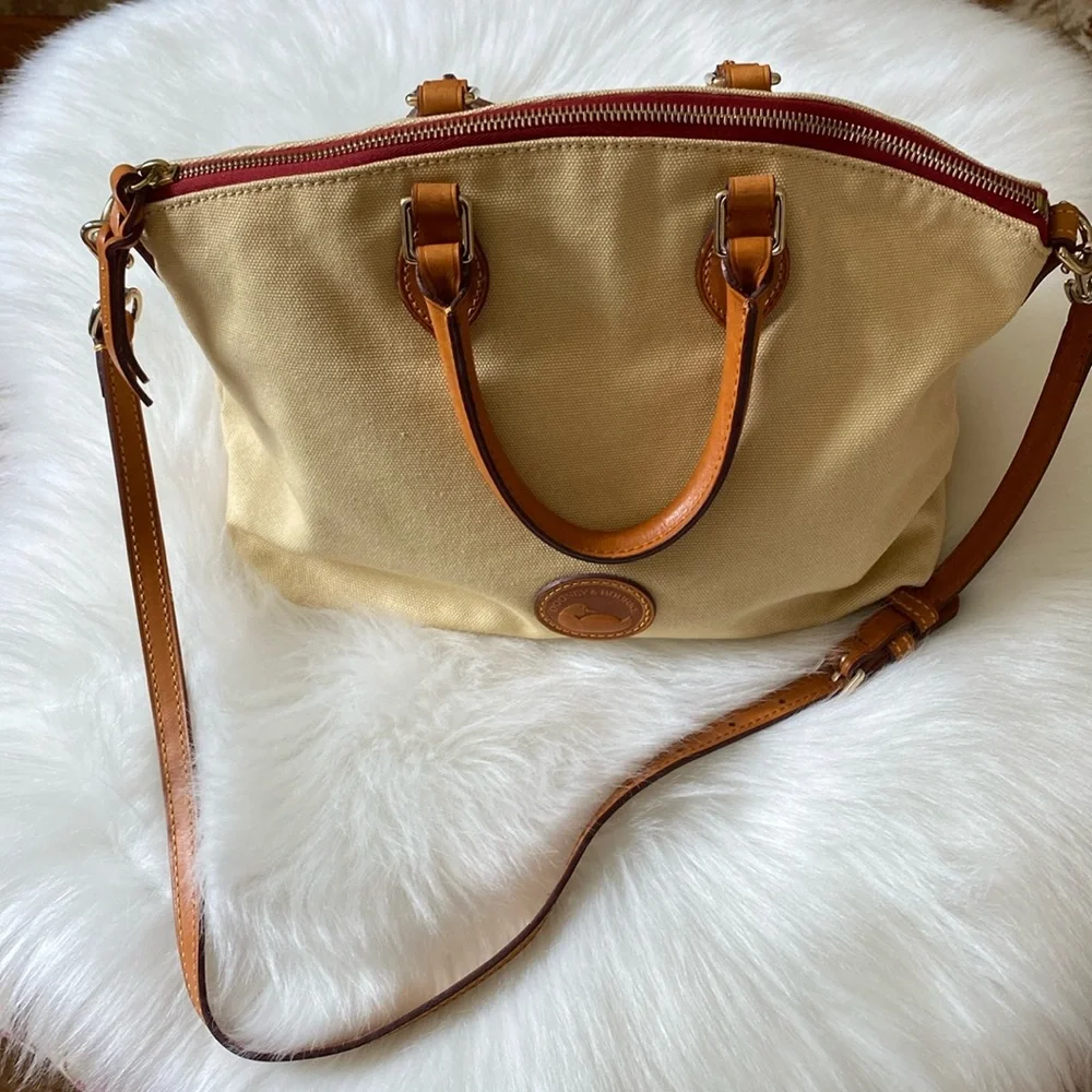 Dooney & Bourke Canvas & Leather Satchel - Picture 5 of 12